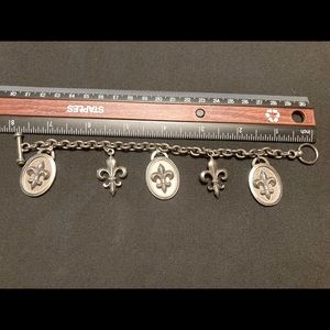 Classic Hardware Fleur De Lis Rockware Bracelet